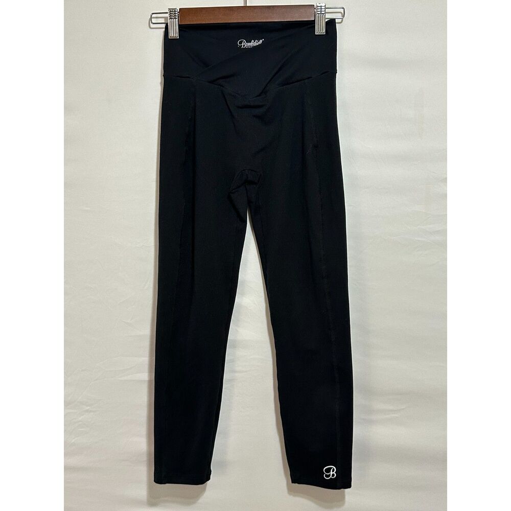 Bombshell Sportswear Pants Women's Small High Waist Crossover Scrunch Made USA